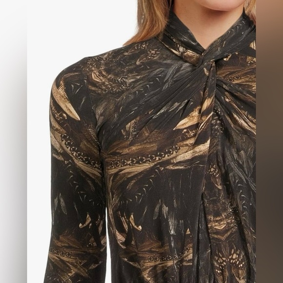 AllSaints Mina Printed Long Sleeve Slim
Fit Maxi Dress - Size 0 - Picture 4 of 10